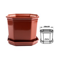 Горшок для цветов "Экспромт" 2л 150х150